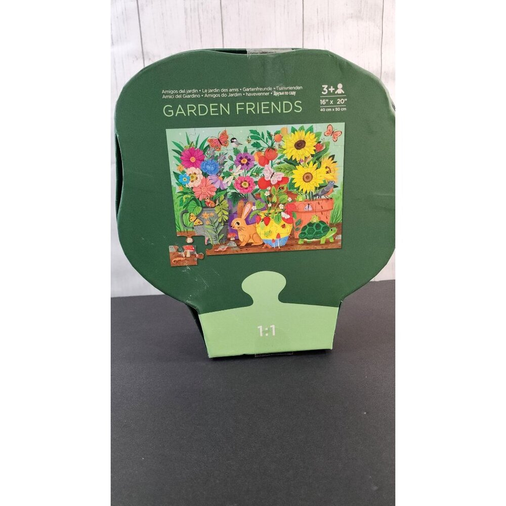 CROCODILE CREEK GARDEN FRIENDS HEAVY DUTY FLOOR PUZZLE 36 PC SPRING BUNNY FLOWER - Picture 7 of 10